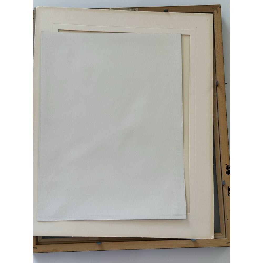 Native American Indian 1989 signed by M. Caroselli 8x6 Framed Home Decor Collect - Picture 7 of 7